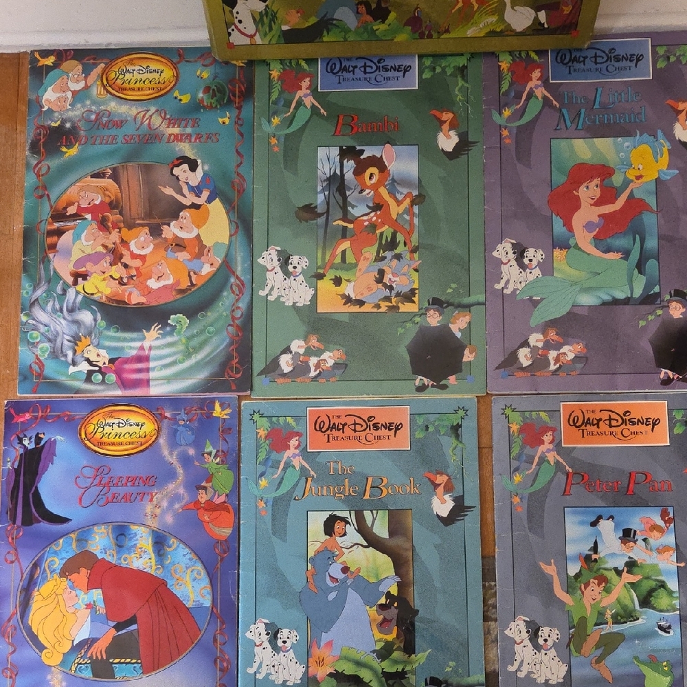 Disney Storybook Collection with Colorful Covers And Carry Case